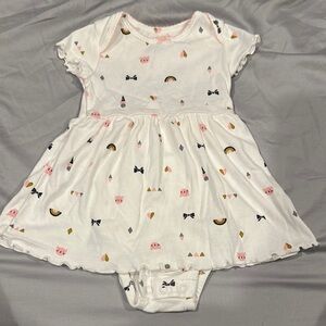 Carter's Baby Dress with Pink and Gold Accents